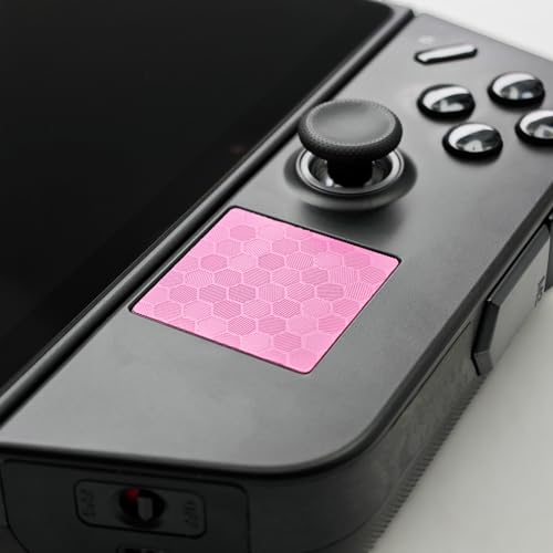 Luck&Link Touchpad Protector für Legion Go, Touch Pads Schutzhülle Textur Aufkleber für Legion Go Touch Trackpads (Waben-Rosa)