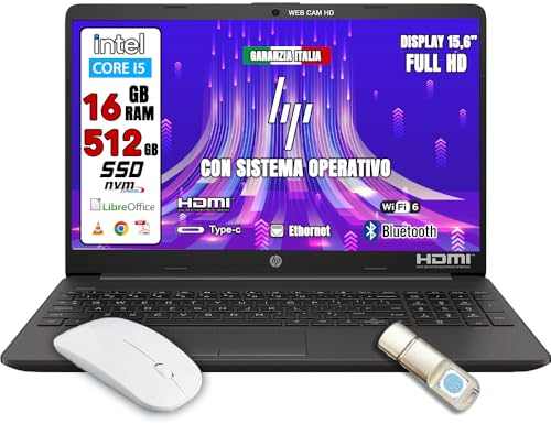 HP Laptop 250 G9 QWERTY UK 15,6 Intel Core i5-1235U 8 GB RAM 512 GB SSD