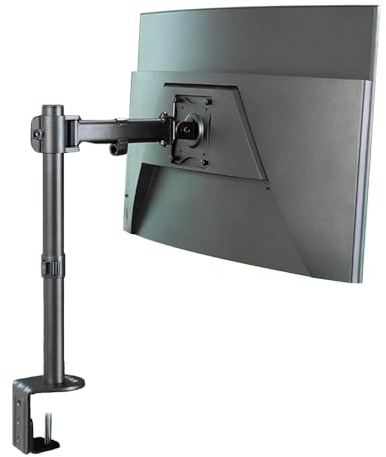 17-26 Inch Desktop Monitor Bracket – Desk Monitor Stand 360° Swivel and Tilt, VESA 100 x 100 mm, Max Load 10 kg, Black