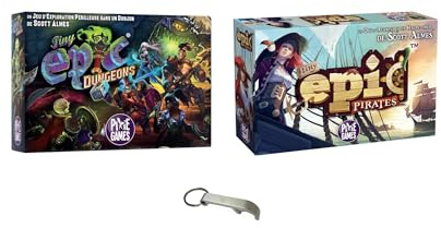 Set Tiny Epic Französische Version Piraten + Dungeons + 1 Blumie Deap (Dungeons + Piraten)