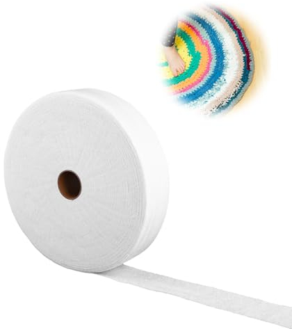Cotton Batting on a Roll 2 1/4inx50 Yards, Needle Punched Batting Jelly Roll Quilt Batting Strips, Organic Cotton Batting Roll for Fabric Rug Quilting Batting Sewing Supplies(White)