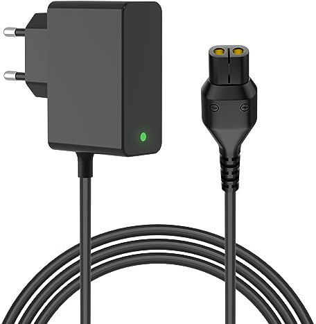 5,5V Ladekabel Ladegerät für Kärcher Fenstersauger WV 2, Ersatz Netzteil für WV 1 Plus, WV1, WV 5 Plus N, WV5, WV 2 Plus N, WV5 Premium, WV Classic, WV Easy, KV4, KWI 1 Fensterreiniger 600ma