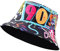JJDreams Retro 90s Style Unisex Fishing HutDruck Bucket Hut Party Hut Hip Hop Rock Scrawl Fischerhut für Frau Mann