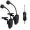 Hasaller UHF Kabelloses Instrumenten-Mikrofon, Saxophon-Mikrofon, wiederaufladbarer Empfänger und Sender für Saxophon, Trompete, Tuba, Posaune (1 für 1)