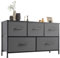 Sweetcrispy Kommode für Schlafzimmer, breite Schublade Kommode Organizer Storage Drawers Fabric Storage mit 5 Schubladen, kleine Kommode, TV Stand für Schlafzimmer, Schrank, Wohnzimmer, Kinderzimmer