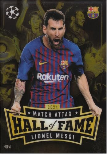Lionel Messi Stürmer Barcelona 2024 Topps Match Attax Hall of Fame Fußball Sammelkarte Hof 4