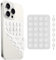 Jurqqer Silicone Double Sided Suction Cup Phone Case Mount, Sticky Phone Grip Holder with Suction Power, Hands-Free Portable Shower Mirror Selfie TikTok/YouTube Accessories, Clear