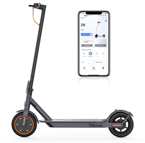 Riceel Electric Scooter, Max Speed 25 km/h, Max Range 20 km, 8.5 Solid Tire, Max Load 120 kg, Dual Braking