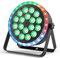 Starlitflow 108W LED Par Strahler RGBW mit RGB 24 LED Lauflichtring, Bühnenlicht D MX mit Soundaktivierung und 255 Effekte, Discolicht Partylicht für Auftritte Events Bühnen Weihnachten Halloween