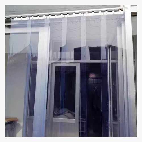 Rideau de Porte de Congélateur，Clear Kit Rideau de Porte en PVC，pvc store verticaux plastique suspendre，Pour portes piétonnes,chambres froides,chambres froides(90x260cm/35.43x102.3in)