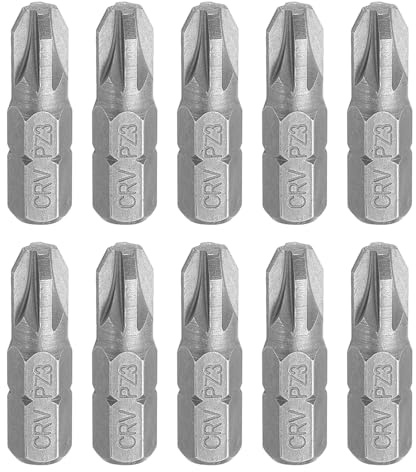QUARKZMAN 10 Stück PZ3 Schraubenbits 1/4 Sechskantschaft Magnetkopf 1 Länge CR-V Stahl Phillips Schlitz Bohrbits Für Reparaturarbeiten Elektrischer Schraubendreher