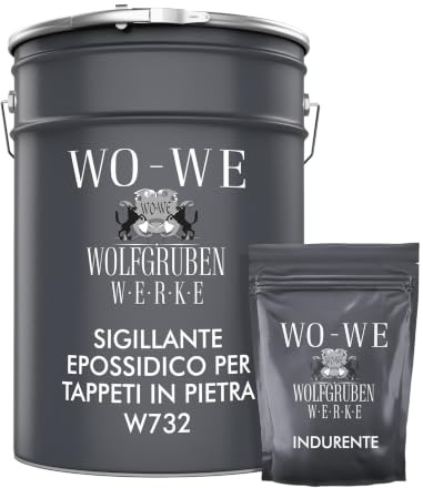 WO-WE Steinteppich Versiegelung Außen UV-Schutz Bodenversiegelung Transparent W732-9Kg