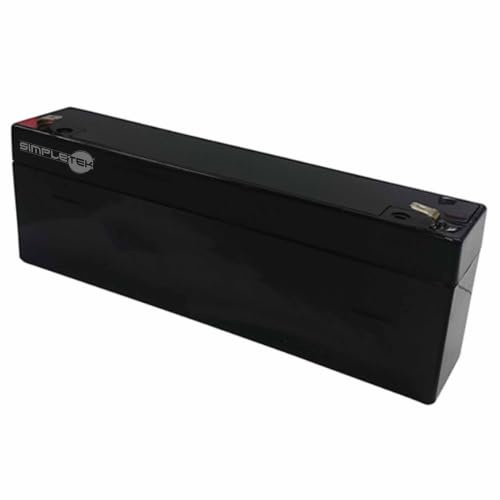 SIMPLETEK - AGM Battery 12 V 2.3 Ah VRLA Faston 0.6 cm 178 x 35 x 60 mm Safety | Airtight technology, gas recombination, maintenance-free, cyclic use, buffer use, safety systems, emergency