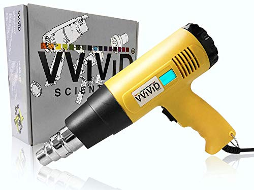 VViViD Professional Vinyl Wrap Heat Gun Including Precision Nozzle and Digital Temperature Readout