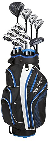 MACGREGOR Men's DCT2000 Premium Irons Graphite Woods Golf Club & Stand Bag Package Set