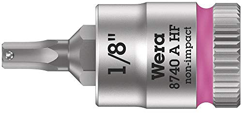 Wera 8740 A 1/4 Zyklop Bit Socket, HF Hex-Plus 1/8 x 28 mm - 05003383001