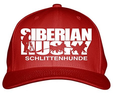 siviwonder Cap - Siberian Husky SCHLITTENHUNDE Sled Dogs -Hundesport HS - Baumwoll 6-Panel red