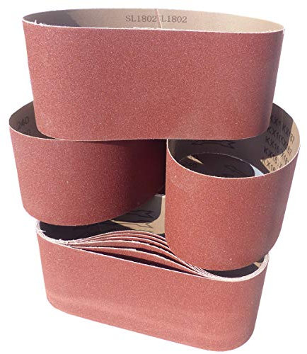 Lot de 10 bandes abrasives 100 mm x 610 mm grain P40 tissu Ruban abrasif ruban abrasif ruban de ponçage