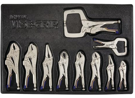IRWIN Vise-Grip Locking Pliers, Fast Release Kit, 10-Piece (IRHT82596)