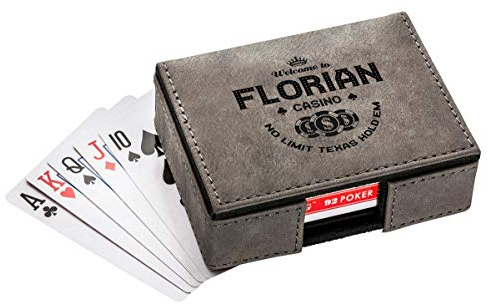 die stadtmeister Spielkarten mit Box Welcome to The Casino mit Wunschnamen