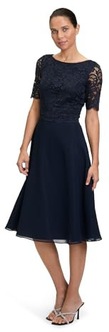Vera Mont Damen 0113/4825 Partykleid, Blau (Night Sky 8541), (Herstellergröße: 36)