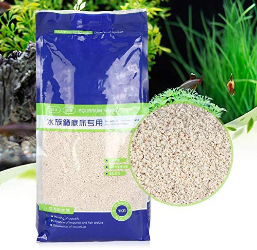 White Aquarium Live Sand Fish Tank Sand Gravel Natural Planted Aquarium Substrate Aquarium Decorative Sand Gravel Rock White Aquatic Sand for Plant Aquariums Landscaping Vase Fillers