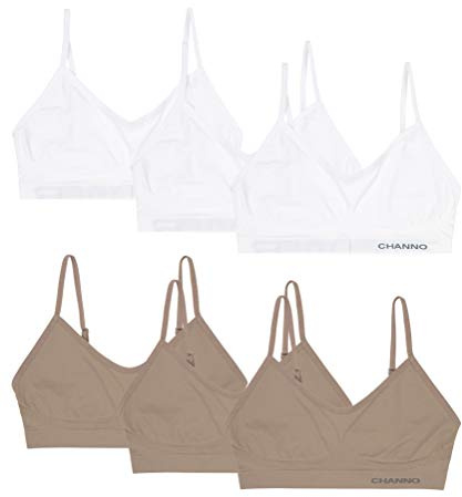 Channo Reggiseni Top Invisibili Senza Cuciture, Senza Ferretto o Imbottitura, in Nylon con Spalline Regolabili