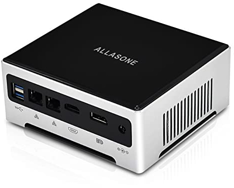 ALLASONE Mini PC Windows 11 Core i7-1165G7, Mini Computer 16GB DDR4 RAM 512GB M.2 NVME SSD, Micro PC Dual LAN,USB3.0 HDMI DP 4K WiFi BT 4.2 Office PC