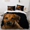 LAOVE Rhodesian Ridgeback Bettwäsche 135X200 Bettwäsche Set Winter Kinder 3Teilig Atmungsaktiv Mikrofaser Weiche -1 Bettbezug Mit Reißverschluss + 2 Kissenbezügen 80x80cm