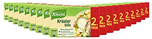 Knorr Kräuter Soße leckere helle Soße ohne geschmacksverstärkende Zusatzstoffe 18x 2er Pack