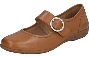Josef Seibel Damen Riemchenballerinas Fenja 18, Frauen Flats,Weite G (Normal),spangenballerinas,Mary-Jane,Ballerinen,Pumps,Braun (Camel),40 EU
