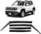 CLIM ART Adesivo Deflettori antiturbo Compatibile con Jeep Renegade 2014-2025 SUV - Accessori Auto - Deflettori finestrini - Deflettore Aria Auto - Protezione Meteo - Facilità di Installazione -4Pz