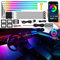 Dreamcolor Acrylic Interior Car LED Strip Light with Wireless APP, RGB 18 in 1 with 175 inches 593 LEDs Fiber Optic Ambient Lighting Kits, 16 Million Colors Sound Active Function Car Neon Lights
