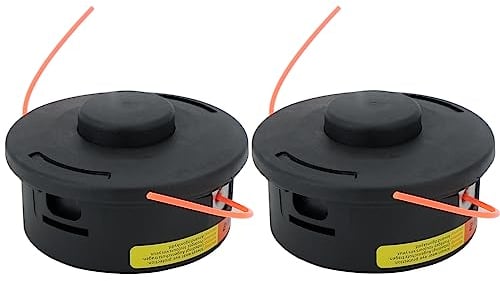 Qiaomiao 2 Stück Mähkopf AutoCut 25-2 Fadenkopf M10x1.0 Trimmerkopf für Stihl FS90 FS90R FS100 FS110 FS130 FS250 FS56 FS80 FS85 FS55 FS55R Mähkopf ersetzen Rasenmäher Zubehör 40027102169, GA304