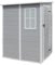 Panana Plastic Garden Storage Outdoo Shed House, Grey, 4.66X4FT