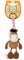 NICI Schlüsselanhänger Talisminis Pferd braun 7cm
