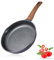 Vinchef Antihaftbeschichtete Bratpfanne, kratzfest, 27,9 cm, Aluminiumguss, Kochgeschirr mit Holzgriff, Induktionsgeeignet