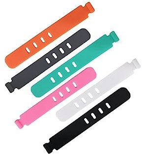 60Pcs Rubber Cable TiesStraps Elastic Cable Ties Anti-Tangle Cable Storage Headphone Cable Mobile Phone Charger Audio Cable Computer Cable Random Number of Colours