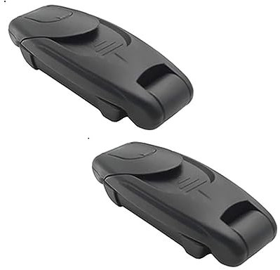 Car Seat Belt Clip, Automotive Seatbelt Adjuster Buckle, Comfort Tension Strap Positioner Lock Universal for Adults Kids Children (2 Packs, Black)