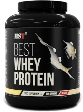 Best Whey Protein with DigeZyme bei MST Nutrition | eiweißpulver | wenig zucker | MADE IN DEUTSCHLAND (Banana yougurt, 900 g)