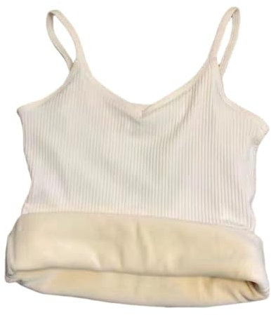 Hotgreenpepper Débardeur Thermique Doublé en Polaire, sous-Vêtements sans Manches, Chemises Thermiques