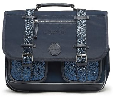 Cameleon Cartable scolaire Bleu 38cm Vintage Fantasy avec 2 compartiments - Idéal pour l'école primaire et la rentrée scolaire en CP, CE1 et CE2 pour fille et garçon