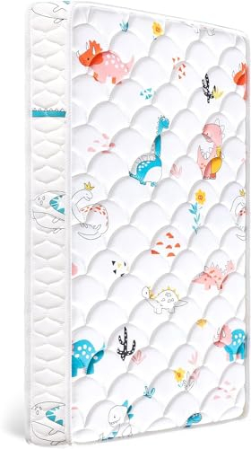 Ours à bulles Matelas pour Lit d'enfant et Tout-Petit 90 x 200 x 13cm, Bébé 100% Tissu tricoté, Absorbant l'humidité et perméable à l'air