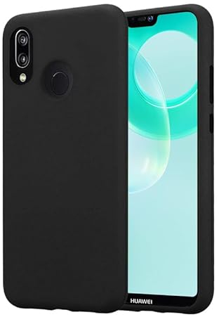 Camokia Silikon Case für Huawei P20 lite, Weiche TPU für Huawei P20 lite Schwarz Handyhülle, Stoßfest Schutzhülle,Vergilbungsbeständig Kratzfest Case Cover