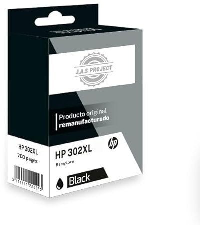 Wiederaufbereitete HP 302XL Tintenpatrone Schwarz Original Druckerpatrone kompatibel mit HP Deskjet, Envy und OfficeJet (Schwarz)