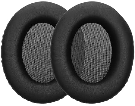 kwmobile 2X Coussinet Compatible avec HyperX Cloud Stinger 2 Coussinet - Coussinets en Mousse pour Casque Audio - Noir-Vert Fuchsia