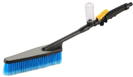 Ronyme Car Wash Brush with Soap Dispenser Cleaning Tool Cleaning Brush with Soft Bristle Car Wash Mop Washing Brush for Trailer