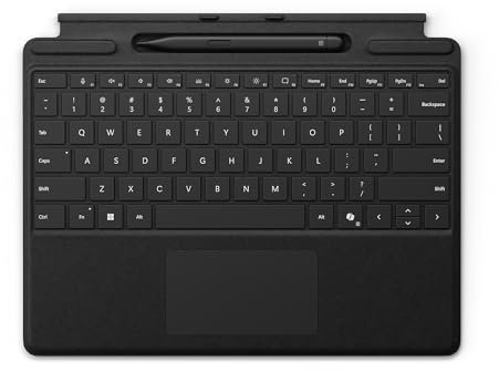 Microsoft Tastiera Surface Pro 13 Keyboard con Slim Pen - Nero