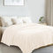 Exclusivo Mezcla Double Size Flannel Fleece Blanket, Super Soft Velvet Plush Blanket for Bed, Fuzzy Cozy and Warm for All Seasons, 150x200 CM, Ivory