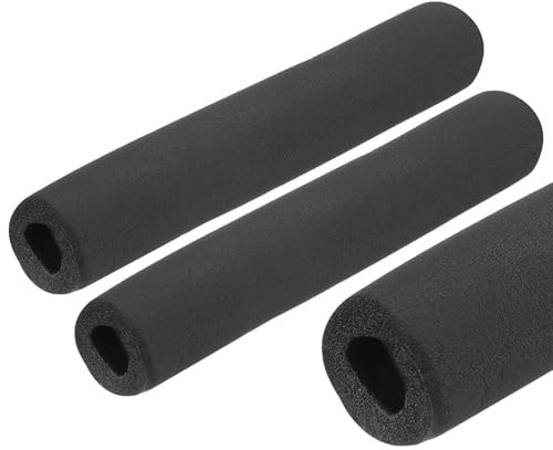 QUARKZMAN 2 x 0.25m Rohrisolierung Schaumstoff, Durchmesser 25mm Isolierstärke 9mm Heizungsrohr Verkleidung für Fitnessgeräte, Rohre, Handhaben (Schwarz)